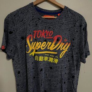 Tokyo Superdry Splatter Logo T-Shirt